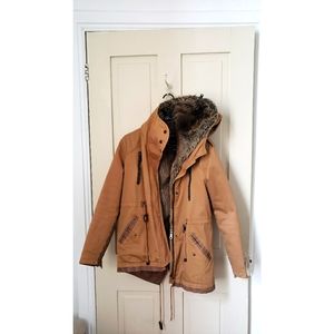 Fur-lined Parka with Removable Lining